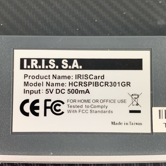 IRISCard HCRSPIBCR301GR Business Card Scanner Reader w/ USB Cable - Picture 4 of 6